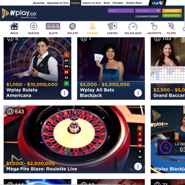 Live Casino Tile